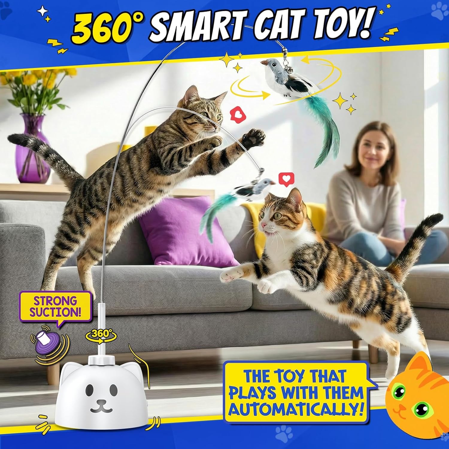 Kizuna Play - Automatic Flying Bird Cat Toy