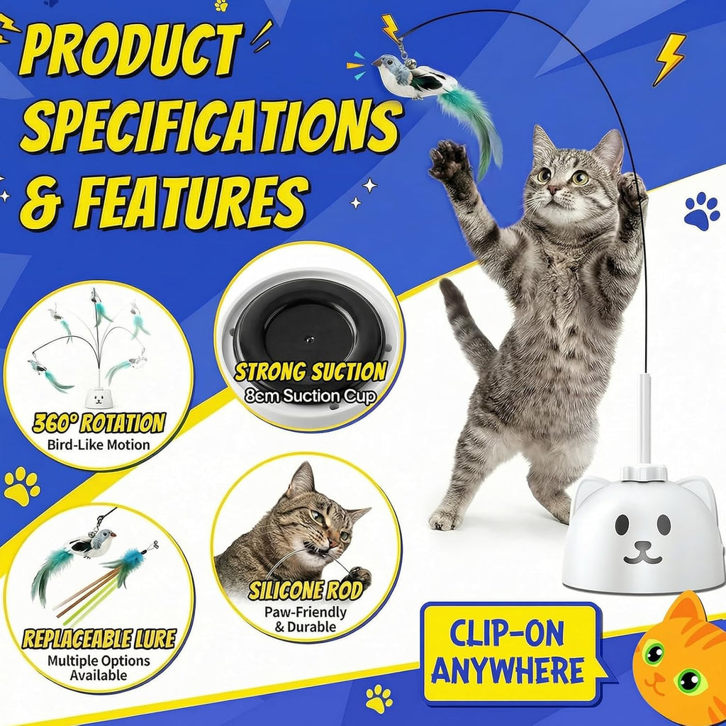 Kizuna Play - Automatic Flying Bird Cat Toy