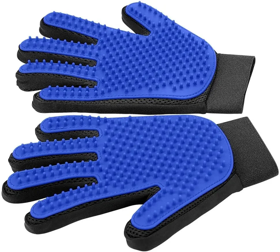 Kizuna Living Pet Grooming Glove – Gentle Silicone Deshedding Mitt & Massage Brush for Dogs and Cats