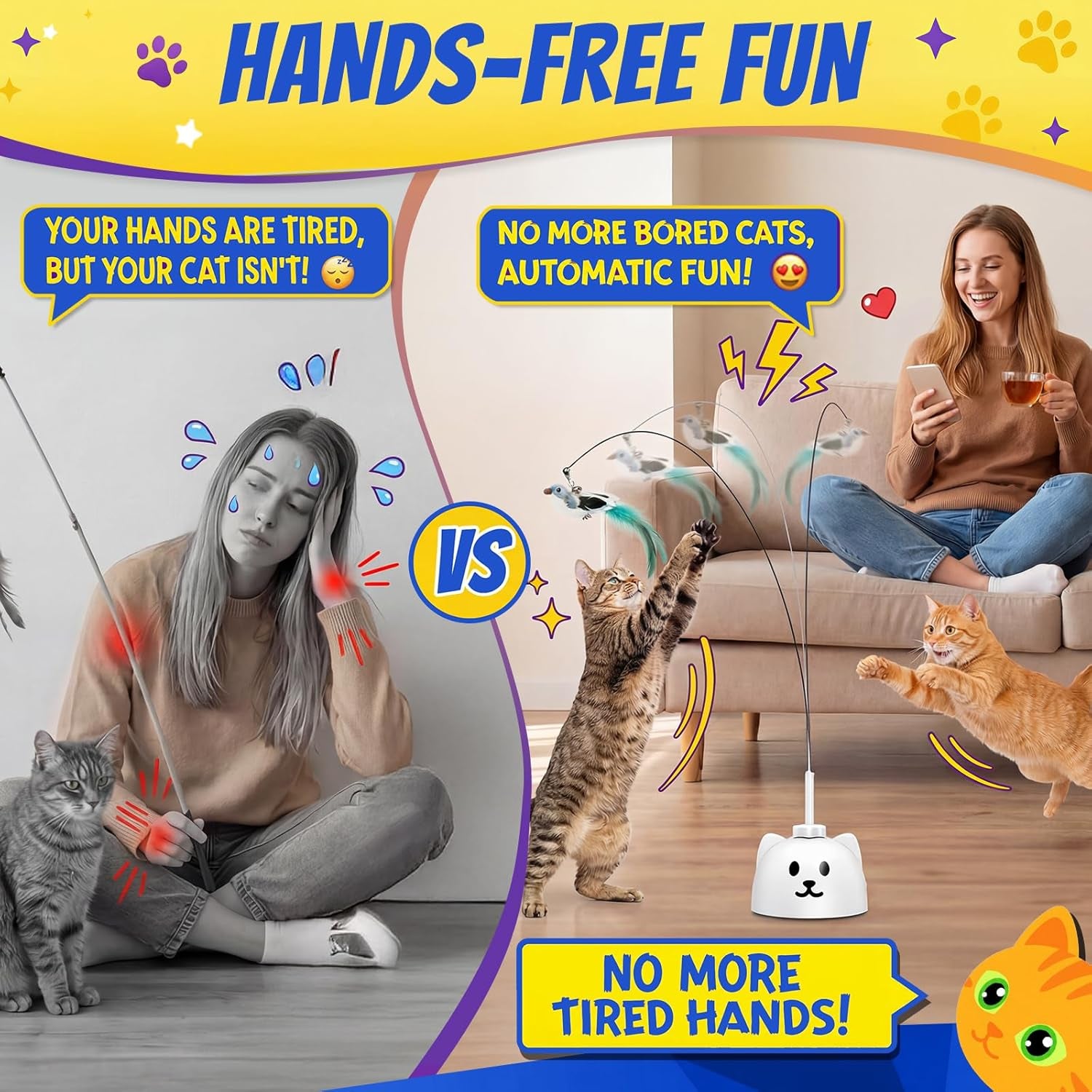 Kizuna Play - Automatic Flying Bird Cat Toy