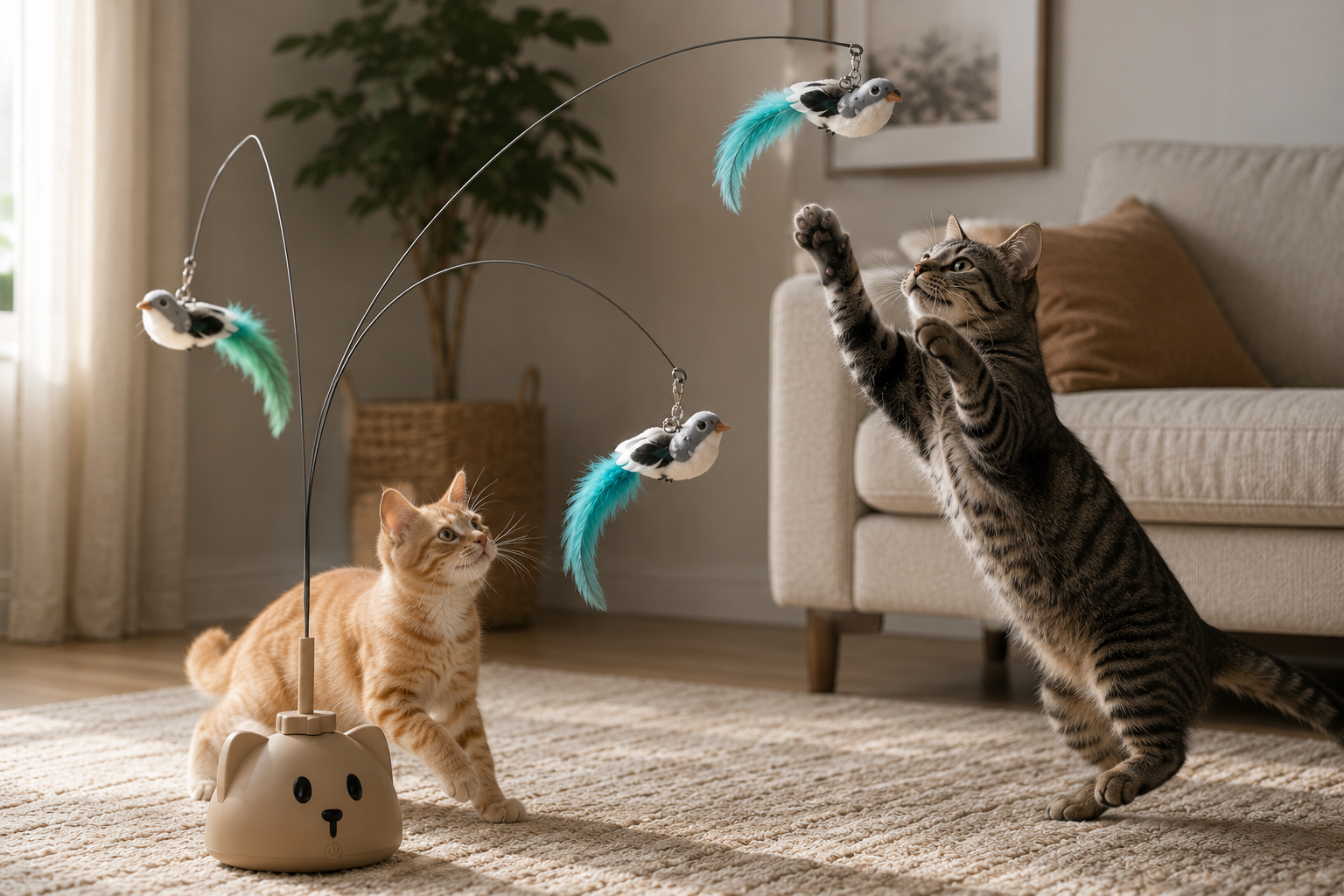 Kizuna Play Interactive Automatic Flying Bird Cat Toy
