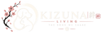 Kizuna Living logo, light version for dark backgrounds